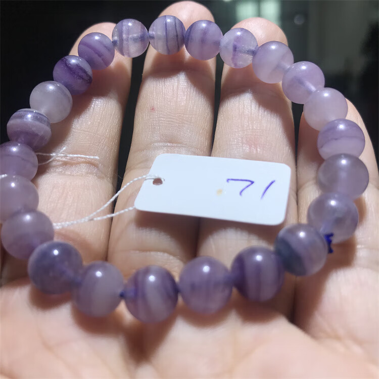 石宫匠 舒俱来手串 苏萤石圆珠手链女款水晶饰品伴生矿温肺暖宫单圈