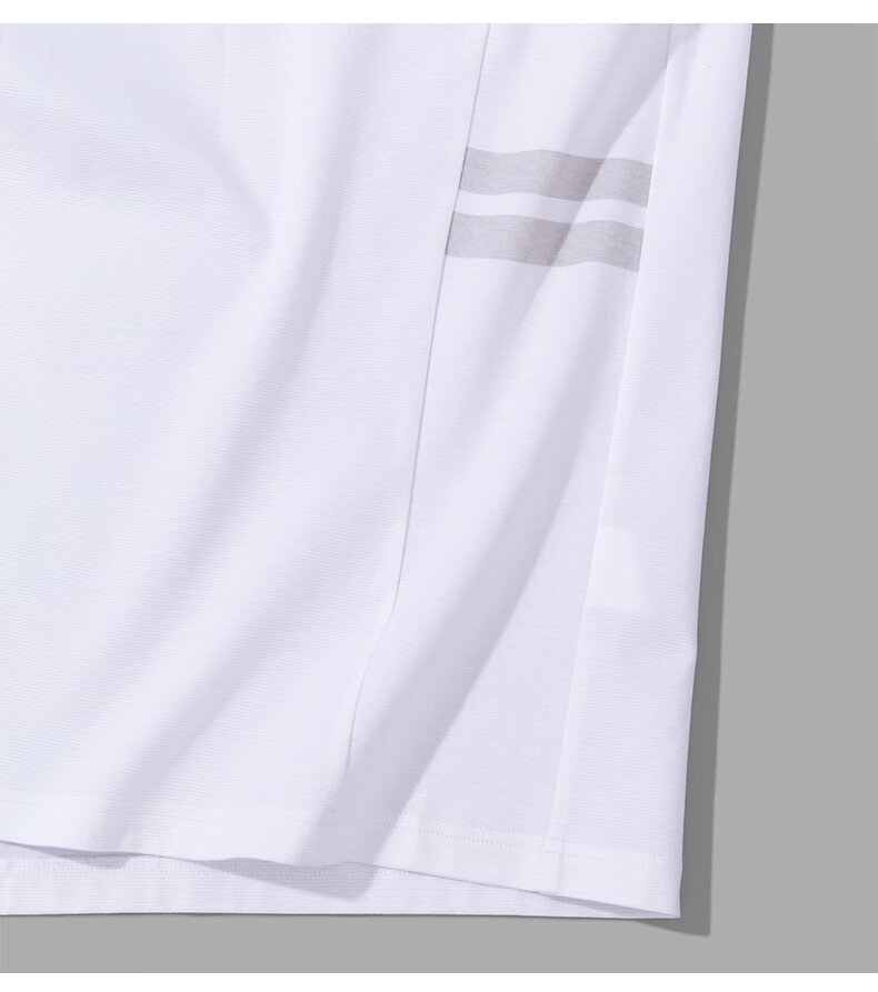 Mr.Bu Fashion Round Neck Striped Patchwork Design T-Shirt for Men, Summer Pure Cotton Short-Sleeve Top, Bright Moon White, 2XL (185) 19