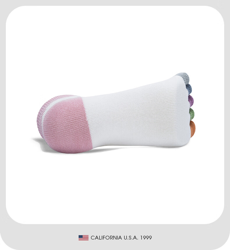 TFO Competition-Grade Outdoor Five-Toe Socks, Casual Split-Toe Sweat-Wicking Running Hiking Socks 2202496 Women's Blue 7