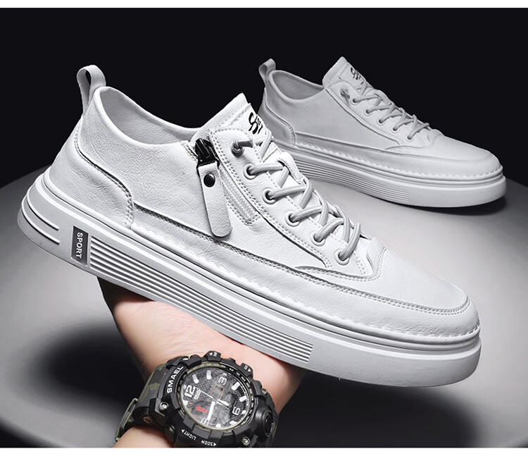 丹顿诗哲高端轻奢侈品牌男鞋高档鞋子男22年大牌新品男士小白鞋运动