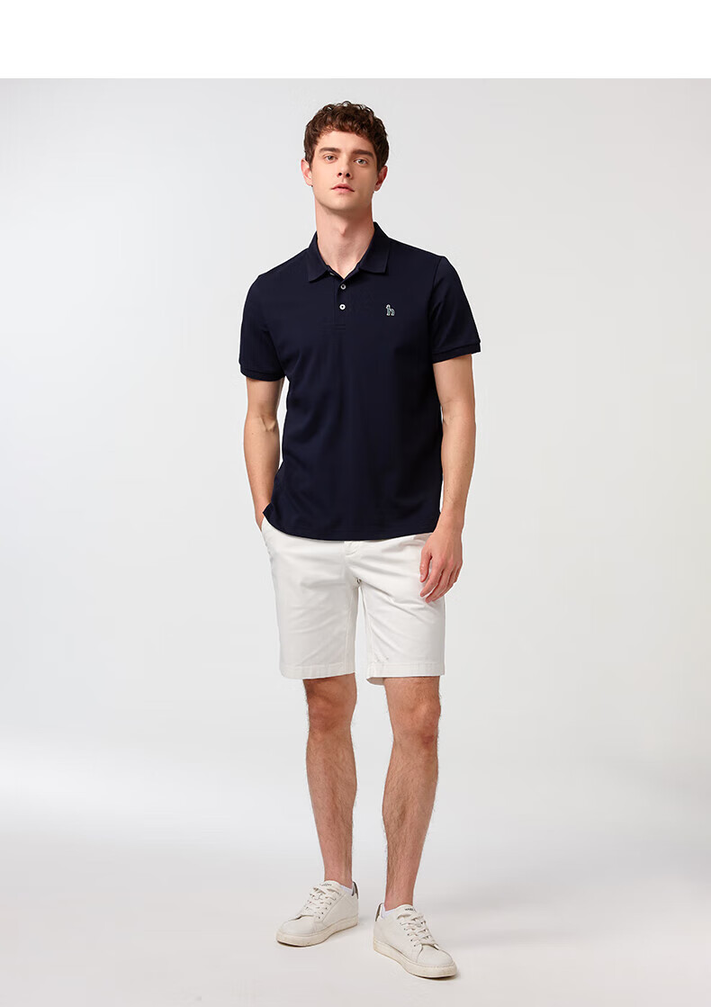HAZZYS Men's Clothing, Summer Top, Multi-Color Short-Sleeve Polo Shirt ASTZE0CBX71, White WT, 3XL (190/108A5 15