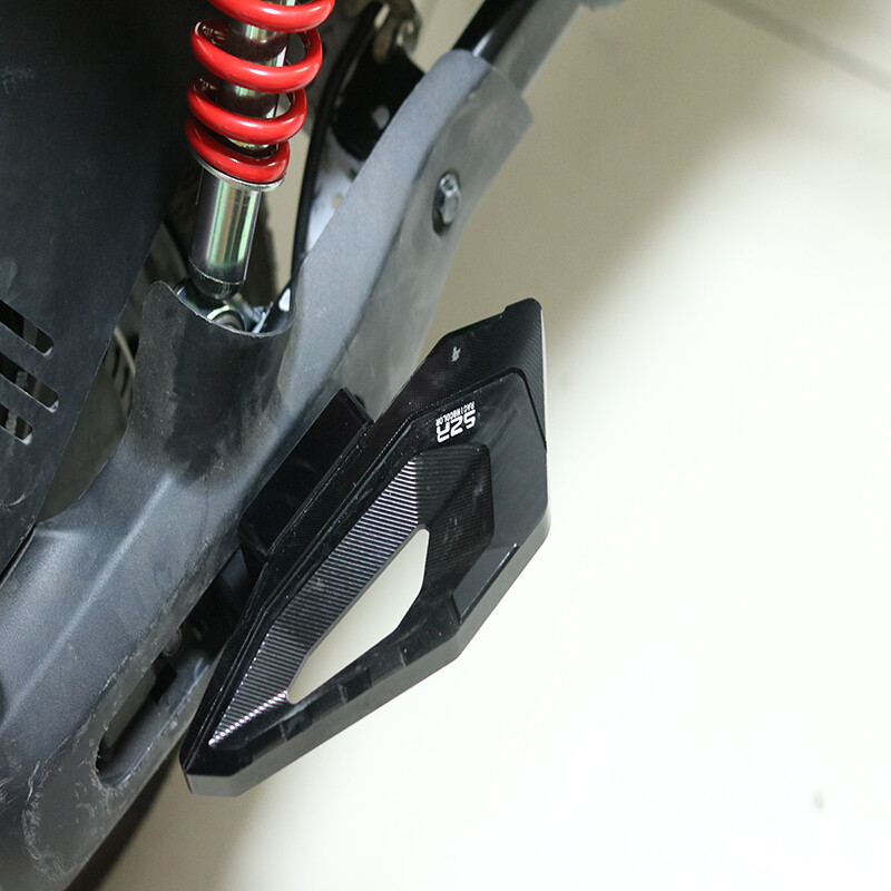 适用于雅迪电动车2脚踏搁脚适用38改装板后座踩脚后踏板加宽板 红色