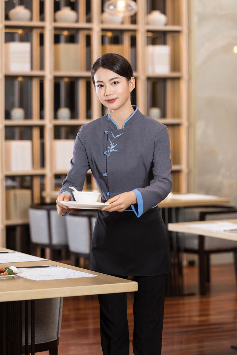 餐饮服务员真实图片图片