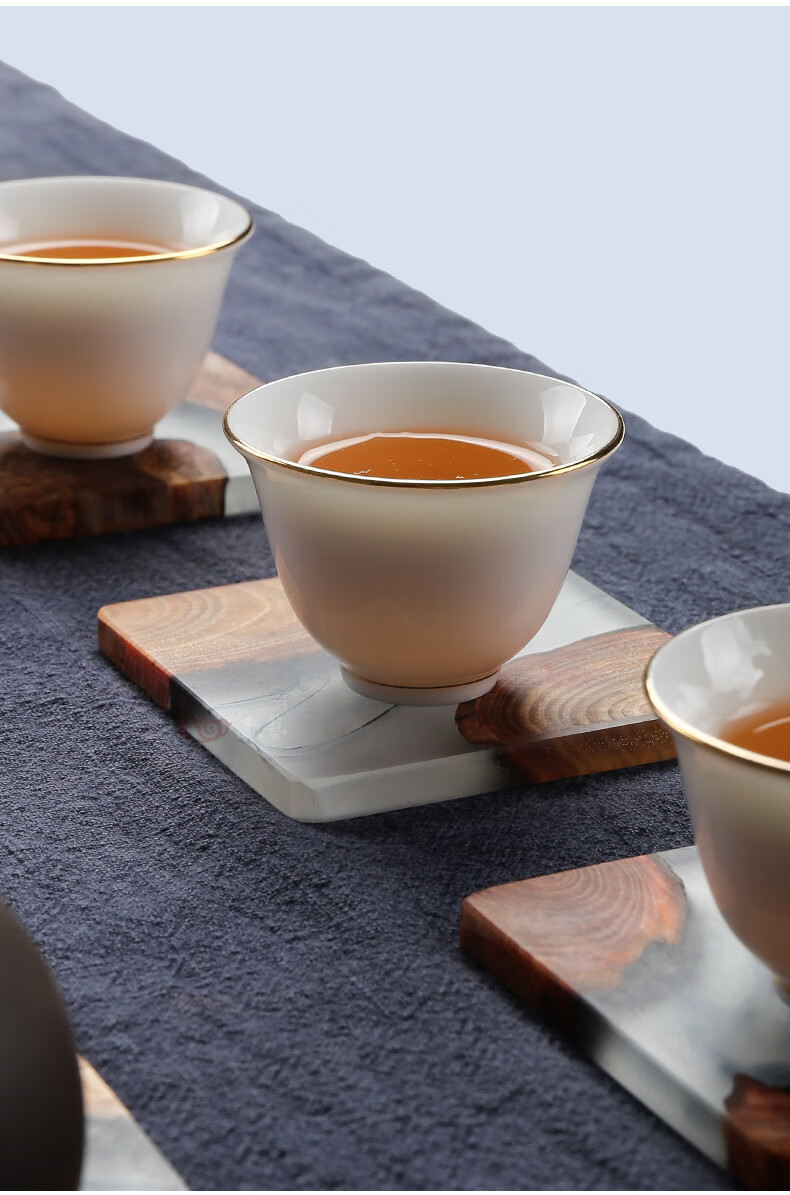 茶杯垫实木创意中式家用隔热垫子木制杯垫功夫茶禅意茶托茶具茶道配件