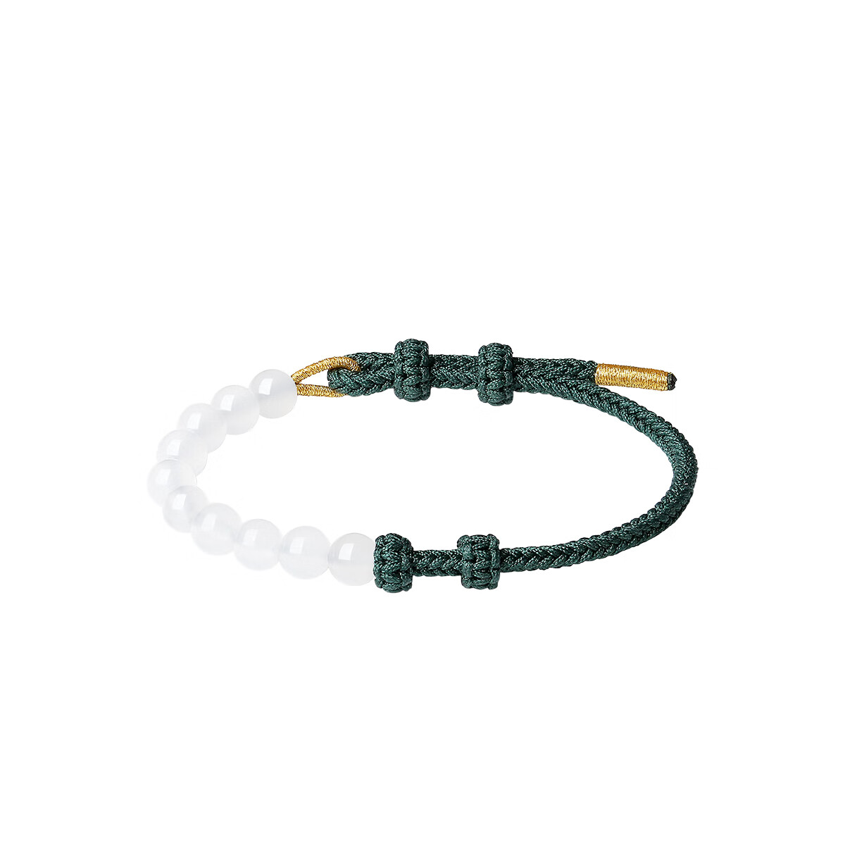 Chow Tai Fook Chalcedony Bead Bracelet with Wrist Strap EOV45 Birthday Gift 2