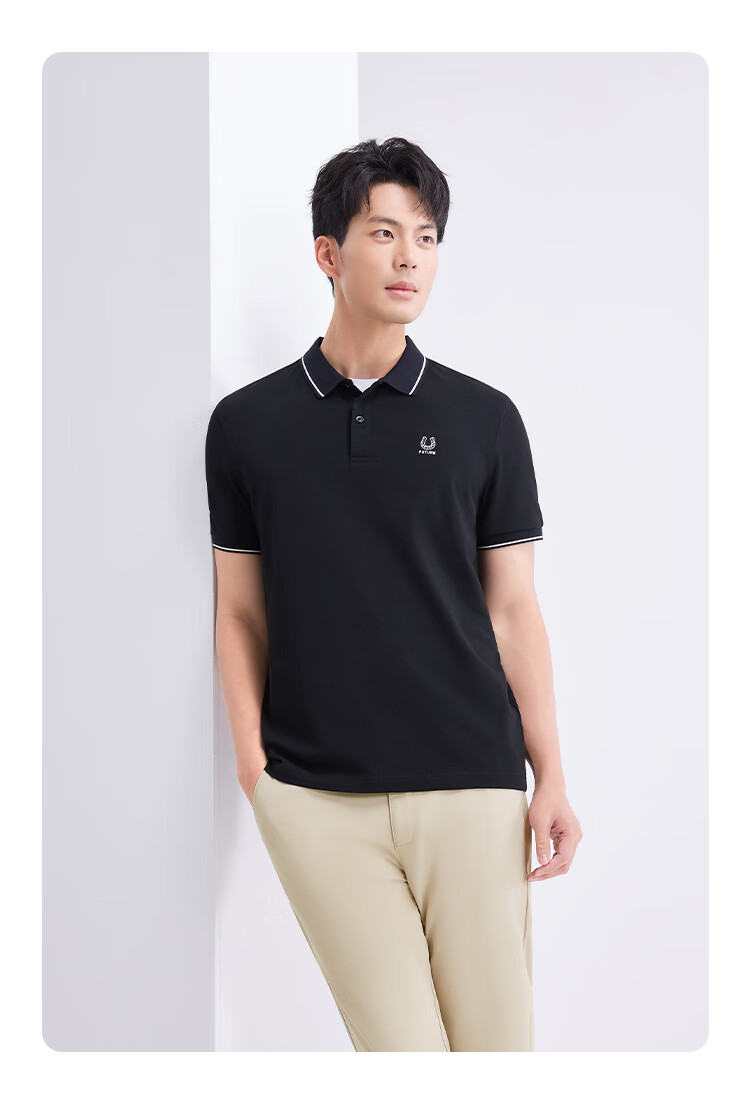 Laxton Summer New Business Casual Men's Short Sleeve Polo Shirt Gray Green 3XL 12