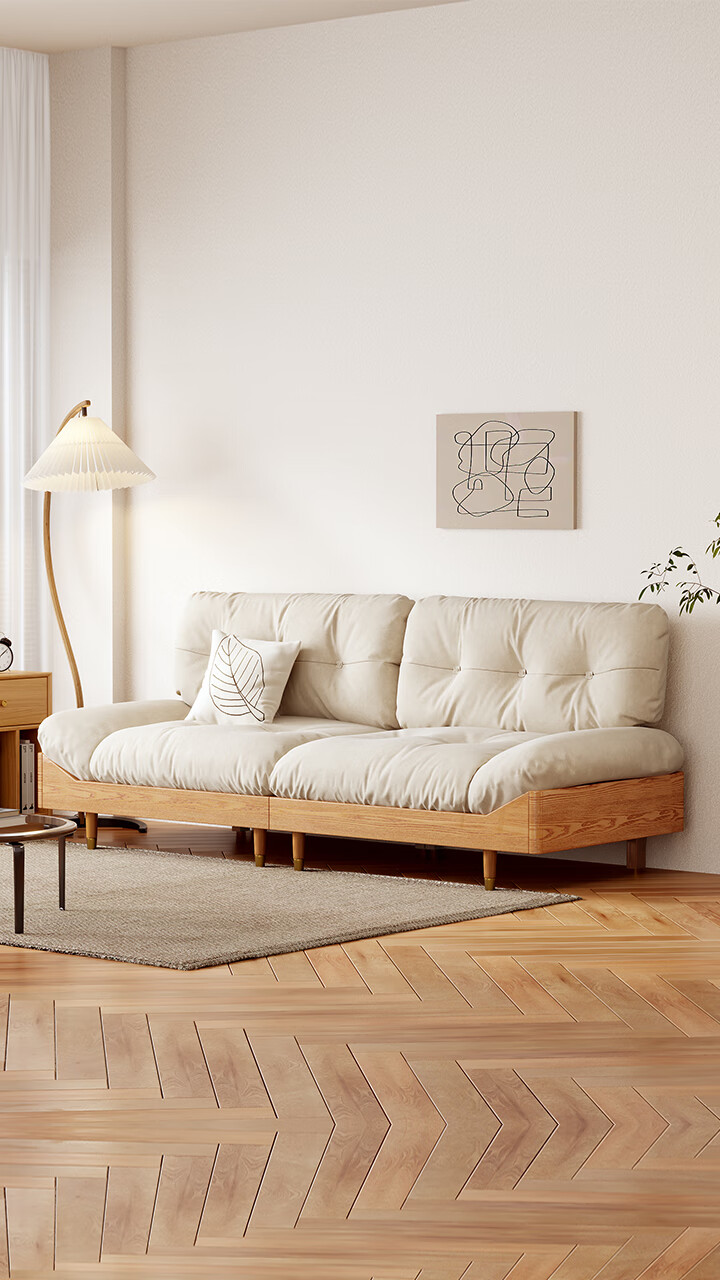 不带贵妃榻风格:日式框架材质:红栎木(红橡木)沙发组合样式:一字型