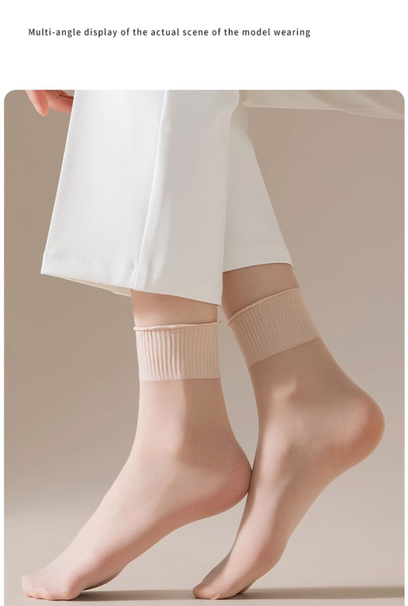 Cotton Full Women's Short Socks Non-Binding Summer Ultra-Thin Velvet Durable Anti-Snag 15 Pairs 13