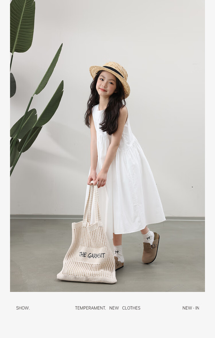 LUSON Chen Da Zhu Children's Clothing, Girls' Summer Dress, New Style for 2025, Korean Fashion, Stylish Children's Thin Sleeveless Dress 9