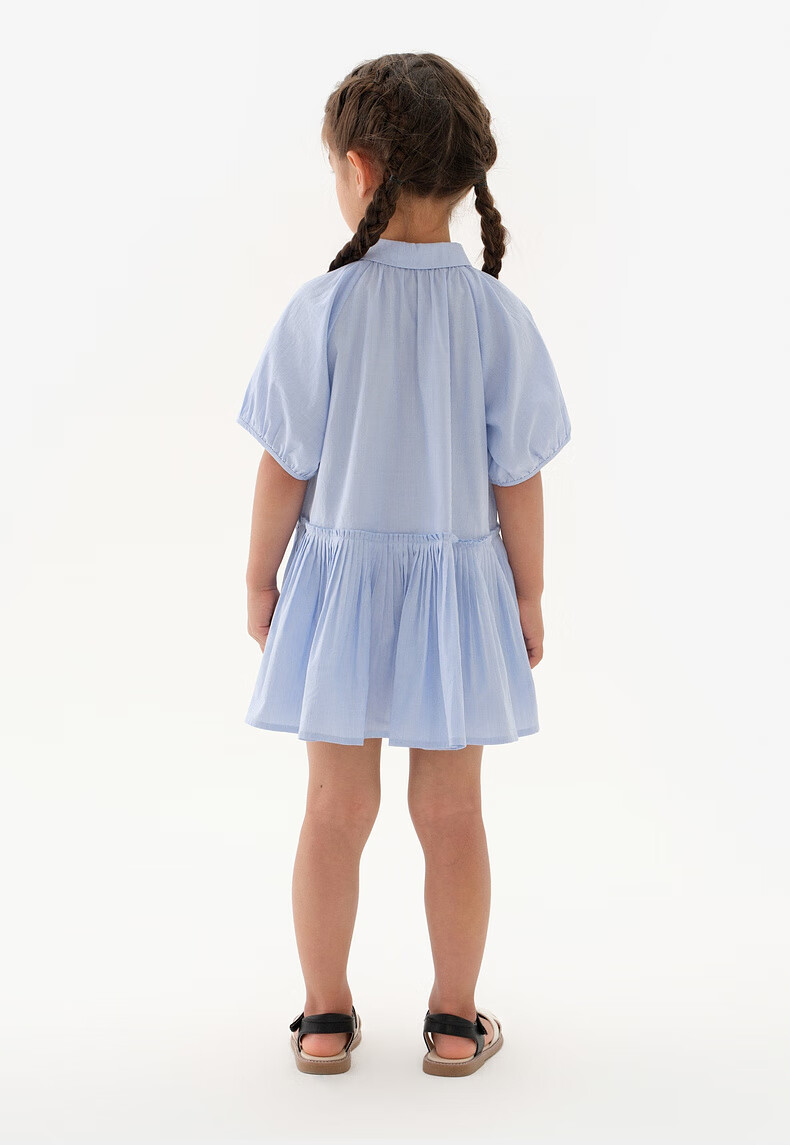 M.Latin [Magic Wind Elf] Children's Clothing, Malatin 2025 Summer New Girls' Retro Academic Short-Sleeve Dress 10