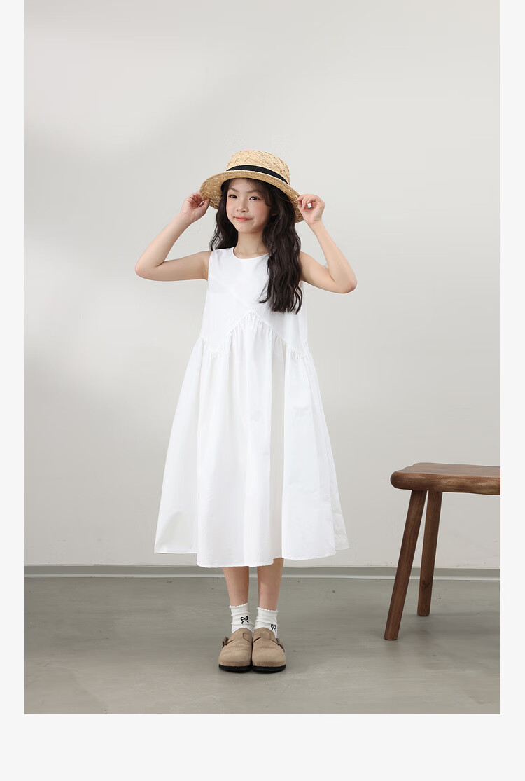 LUSON Chen Da Zhu Children's Clothing, Girls' Summer Dress, New Style for 2025, Korean Fashion, Stylish Children's Thin Sleeveless Dress 8