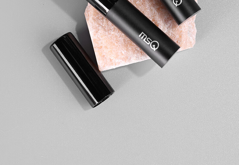 MSQ Mini Portable Lip Brush with Cap Round Head Lipstick Brush Mini Concealer Brush Lip Balm Blending Lip Mud Lip Gloss 12