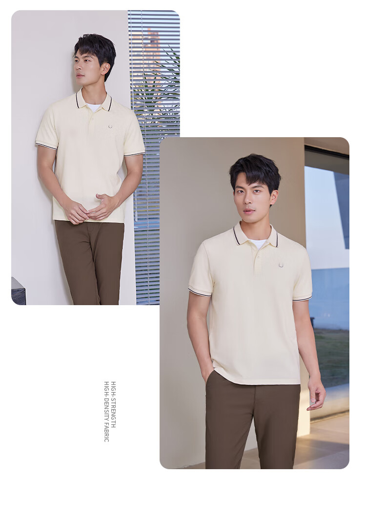 Laxton Summer New Business Casual Men's Short Sleeve Polo Shirt Gray Green 3XL 11