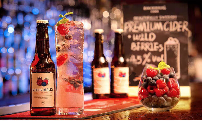 rekorderligcider瑞可德林百香果草莓味啤酒树莓味西打酒果味精酿瑞典