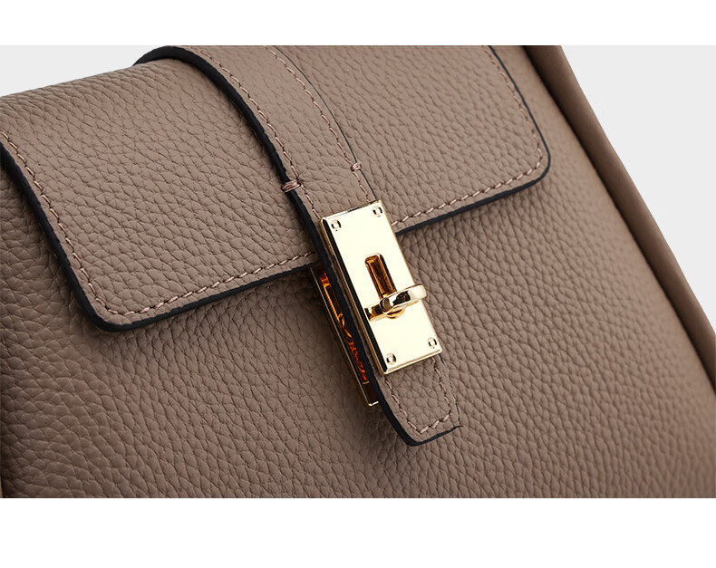 HONGU Women's Genuine Leather Shoulder Crossbody Bag, Casual Handbag, Birthday Gift for Girlfriend 7
