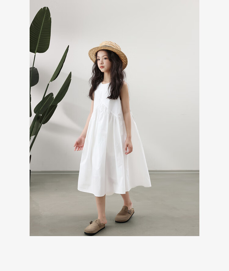 LUSON Chen Da Zhu Children's Clothing, Girls' Summer Dress, New Style for 2025, Korean Fashion, Stylish Children's Thin Sleeveless Dress 16