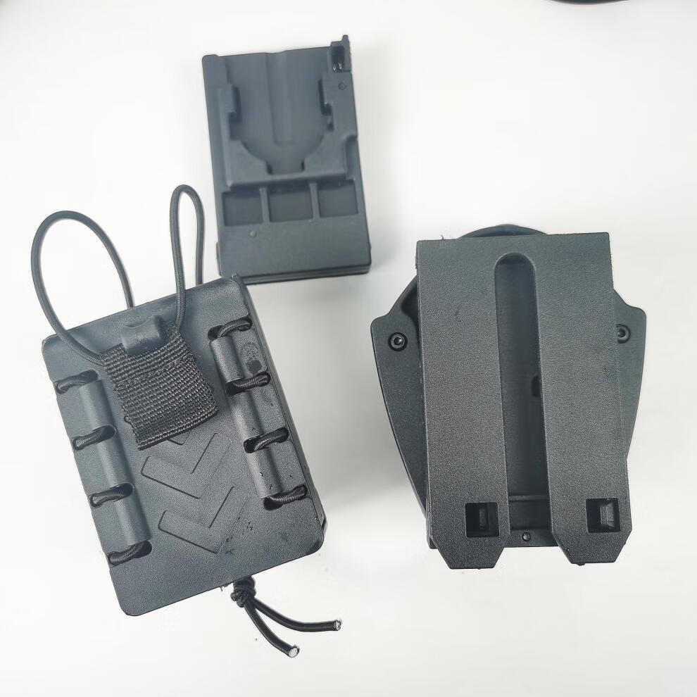 捷天下 战术塑钢对讲机包快拔腰部隐形执勤户外运动橡胶胸挂手k套