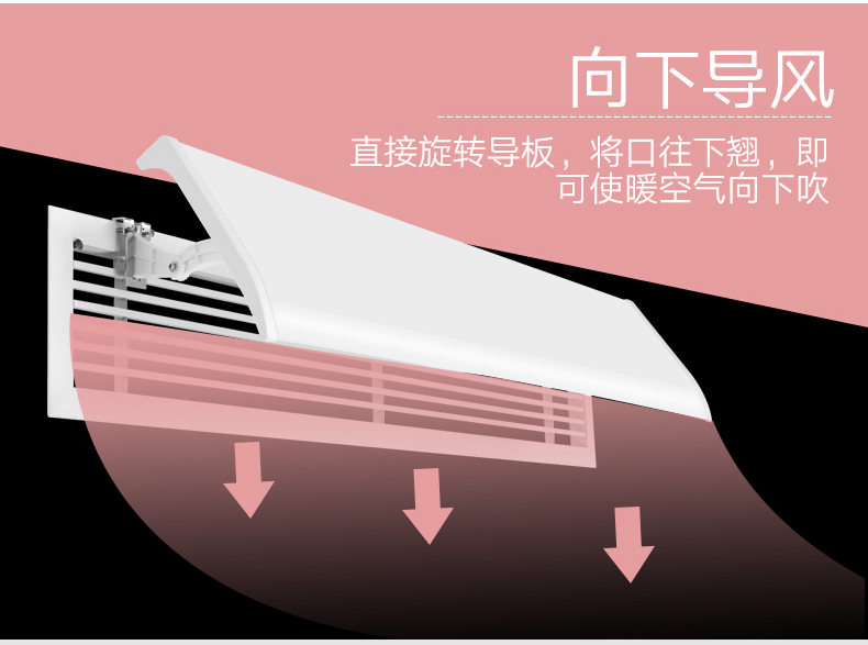 中央空调导流板挡风板防风导风罩出风口挡板冷暖风管机通用 标准款52
