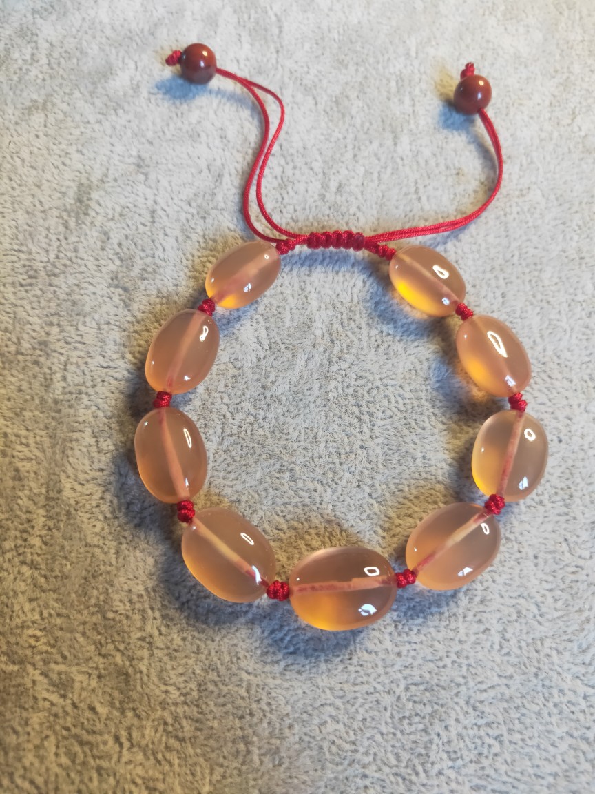 青鱼石手串 野生青鱼石宝宝百日礼本命年礼物sn1549 9颗手链【图片