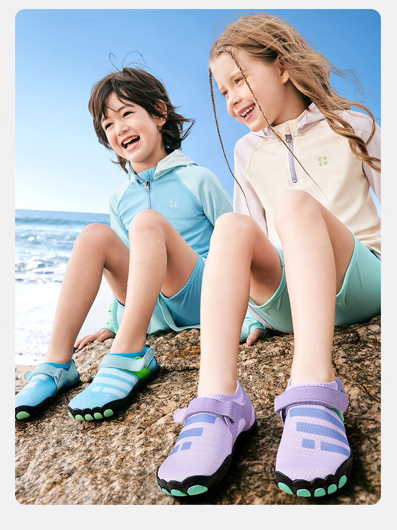 Kocotree KK Tree Kids Creek Shoes Non-Slip Cut-Resistant Boys Girls Swimming Snorkeling Shoes Toe Protection Beach Shoes Summer 20