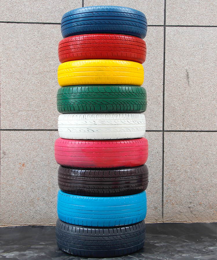 奈讯彩色喷漆创意轮胎装饰轮胎工艺花盆创意挂件幼儿园轮胎玩具定制