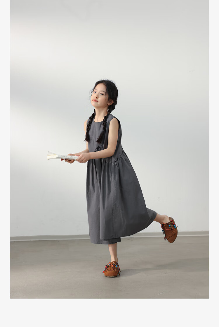 LUSON Chen Da Zhu Children's Clothing, Girls' Summer Dress, New Style for 2025, Korean Fashion, Stylish Children's Thin Sleeveless Dress 26