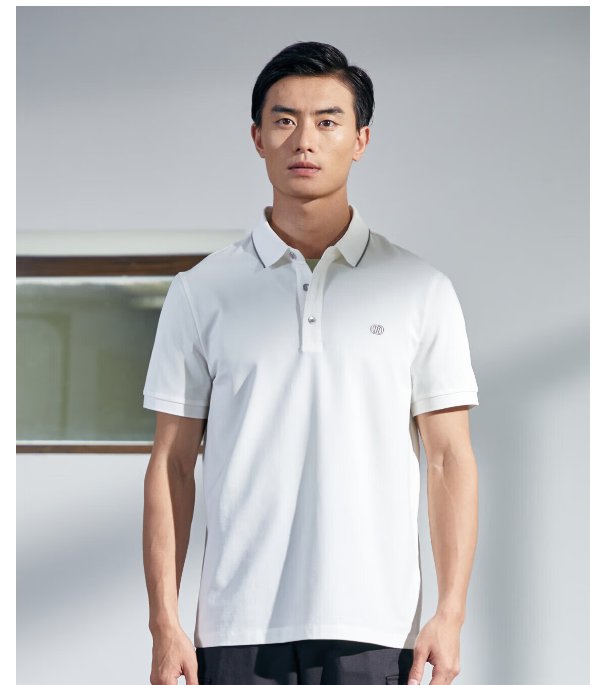 DIKENI [Closet Fashion Single Item King] Skin-Friendly Taiji Cotton Summer Classic Versatile Short-Sleeve Polo Shirt 21