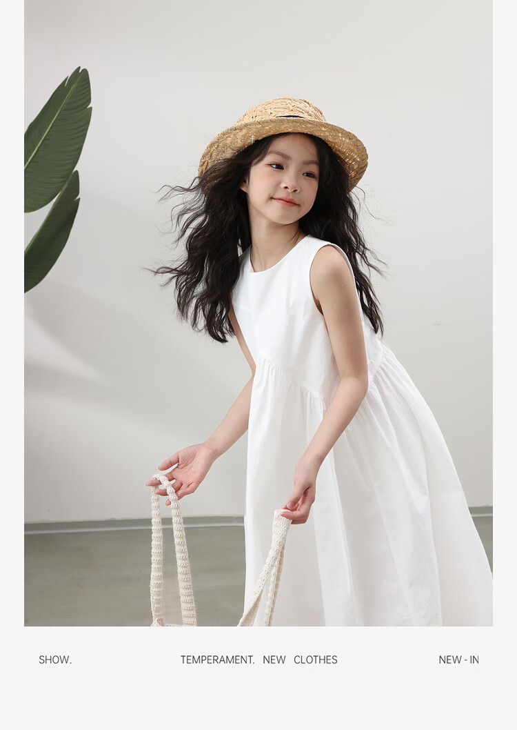 LUSON Chen Da Zhu Children's Clothing, Girls' Summer Dress, New Style for 2025, Korean Fashion, Stylish Children's Thin Sleeveless Dress 11