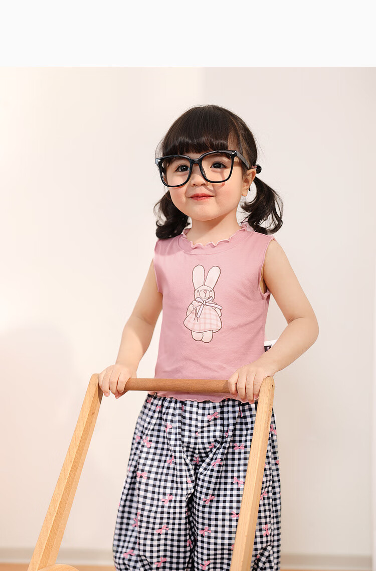 LUSON Baby Girl Pants, 2025 Summer New Stylish All-Over Print Joggers, Infant Mosquito-Proof Trousers 30