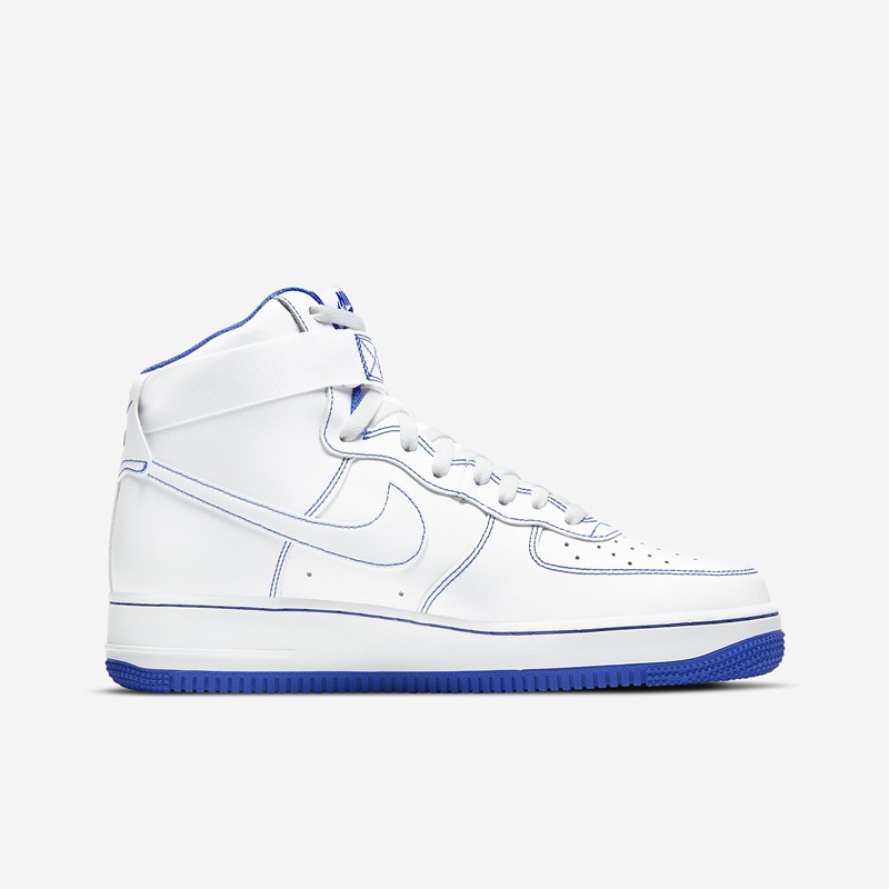 耐克nike air force 1 空军一号af1 白蓝缝线 男子高帮休闲板鞋 cv