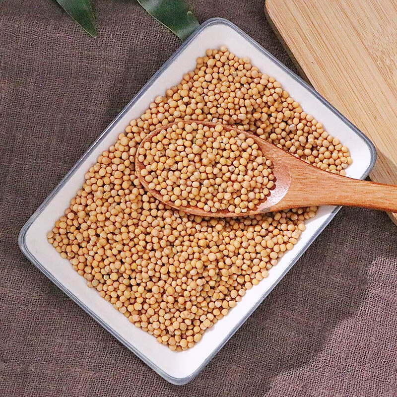 精选白芥子中药材500g克野生白芥子辣菜子白介子芥菜籽炒熟白芥子可