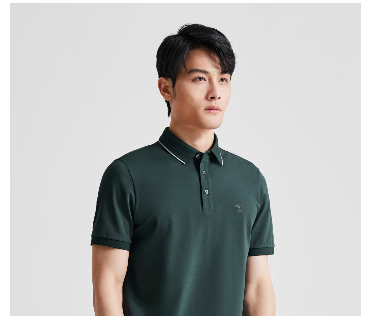 DIKENI [Closet Fashion Single Item King] Skin-Friendly Taiji Cotton Summer Classic Versatile Short-Sleeve Polo Shirt 41