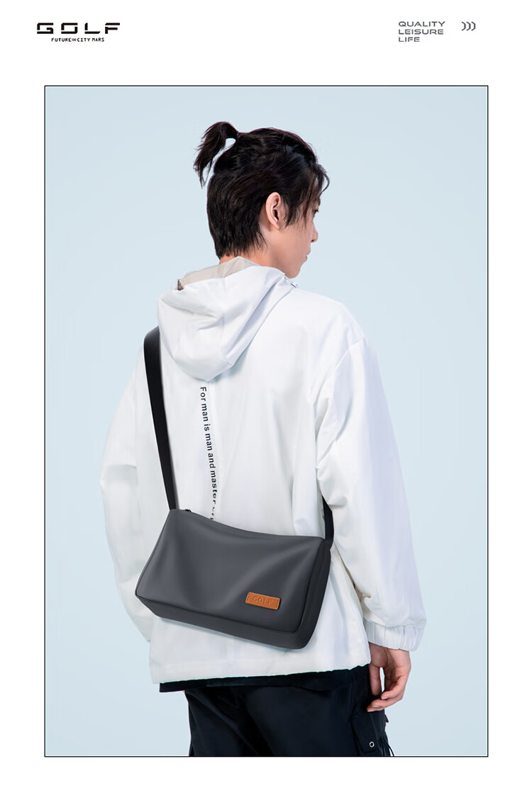 GOLF Men's Shoulder Bag Women's Lightweight Crossbody Commuter Phone Bag Casual Small Messenger iPad Pillow Bag Square Bag 2