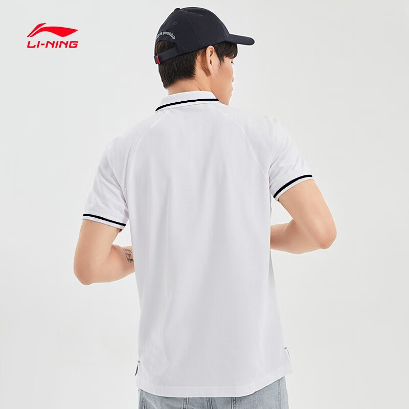 Li-Ning Men's Short Sleeve Polo Shirt Summer Ice Silk Quick-Dry Sports T-Shirt Running Fitness Top 12