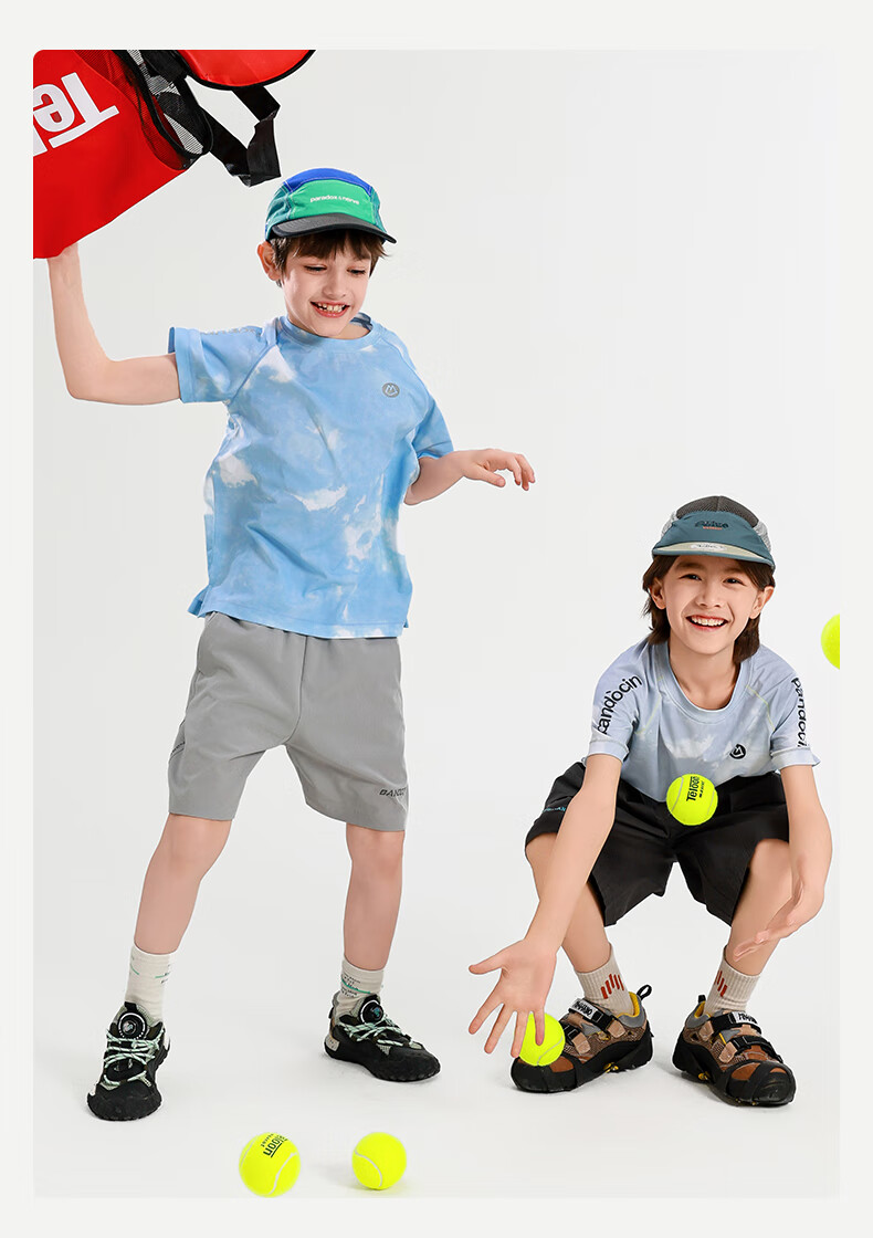 BANDOCIN Boys' Quick-Dry Short Sleeve T-Shirt, Summer Lightweight Breathable for Older Children, 2026 New Style, Sky Blue, Size 170 14