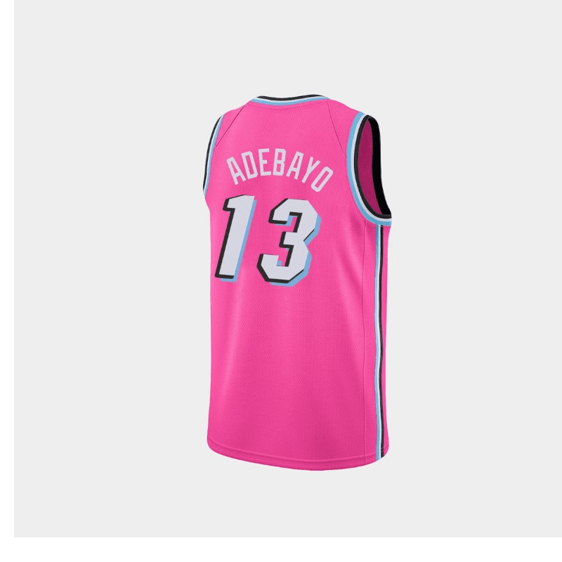 滕讯体育nba全 定制热火队13号阿德巴约20新赛季城市版天空蓝球衣印号