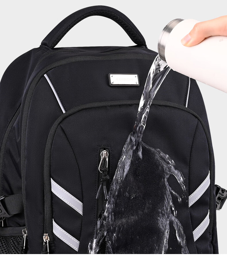 Edison Middle School Student Backpack for Boys, Spine Protection, Weight Reduction, Anti-Drop, Water-Resistant, Large Capacity, Reflective Backpack 2509-1 9