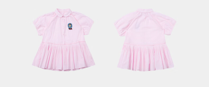 M.Latin [Magic Wind Elf] Children's Clothing, Malatin 2025 Summer New Girls' Retro Academic Short-Sleeve Dress 16