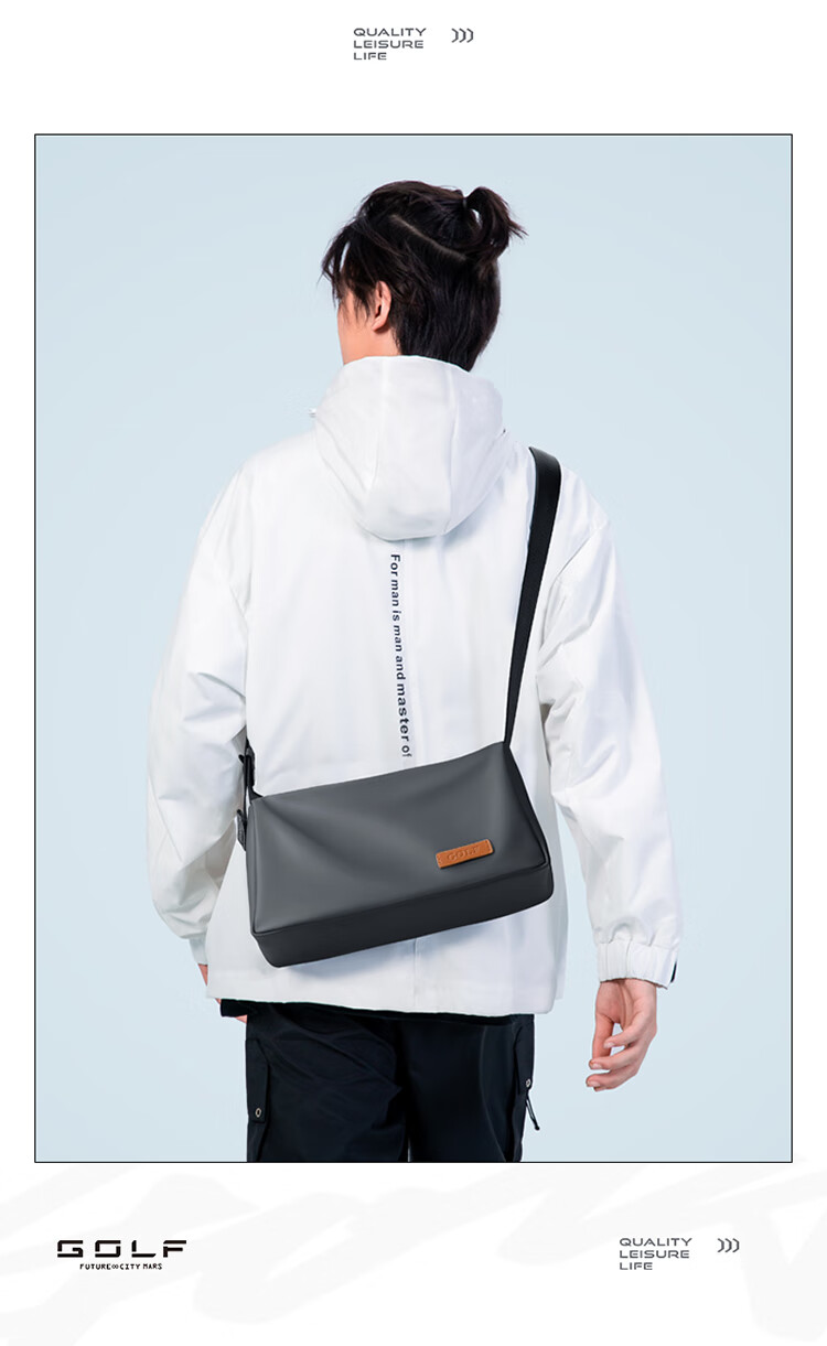 GOLF Men's Shoulder Bag Women's Lightweight Crossbody Commuter Phone Bag Casual Small Messenger iPad Pillow Bag Square Bag 3