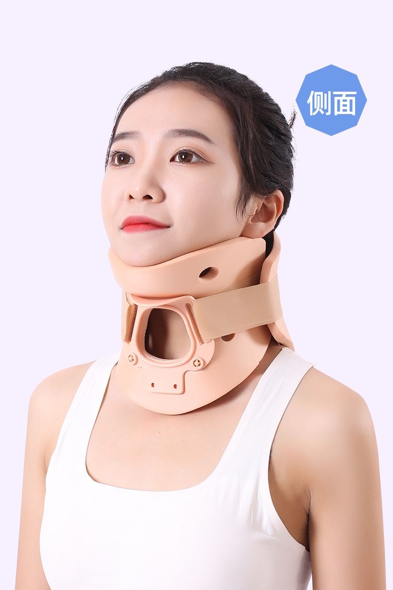 颈托护颈脖套颈椎牵引家用儿童脖子歪头前倾防低头固定矫正器 成人款