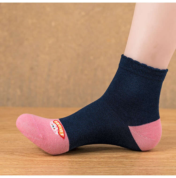 测试100%棉浪莎女士纯棉袜子秋冬女生桃心全棉中厚袜心形冬天保暖女袜