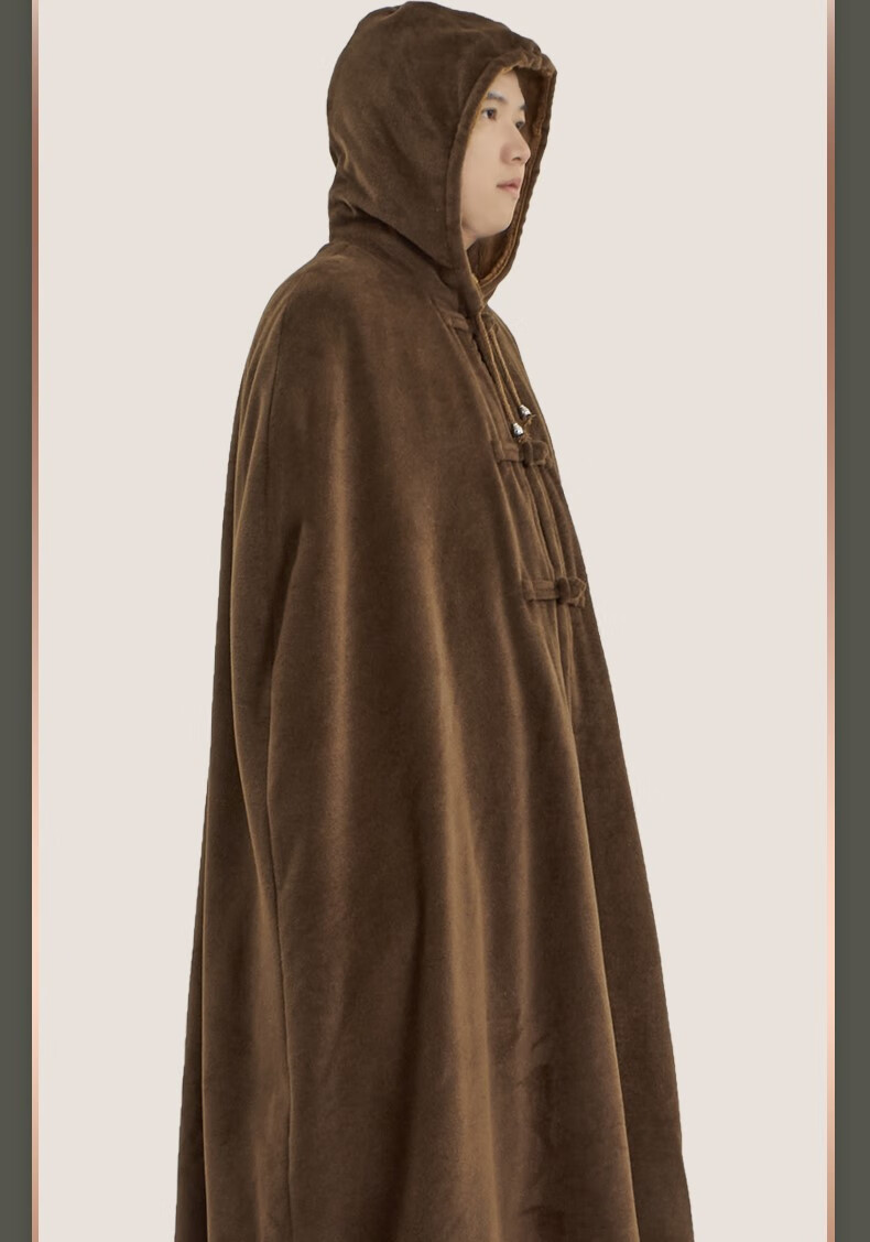 僧服冬季斗篷雅丽绒僧人打坐披风和尚禅修披肩男女款居士服观音篷