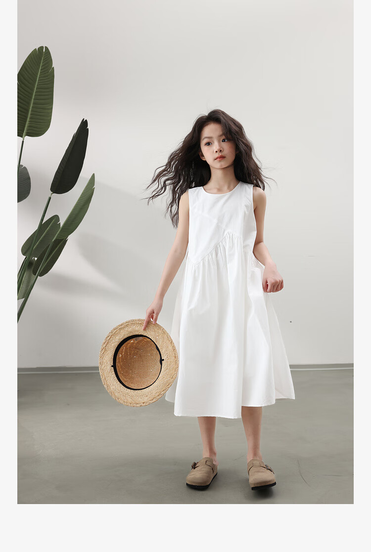 LUSON Chen Da Zhu Children's Clothing, Girls' Summer Dress, New Style for 2025, Korean Fashion, Stylish Children's Thin Sleeveless Dress 20