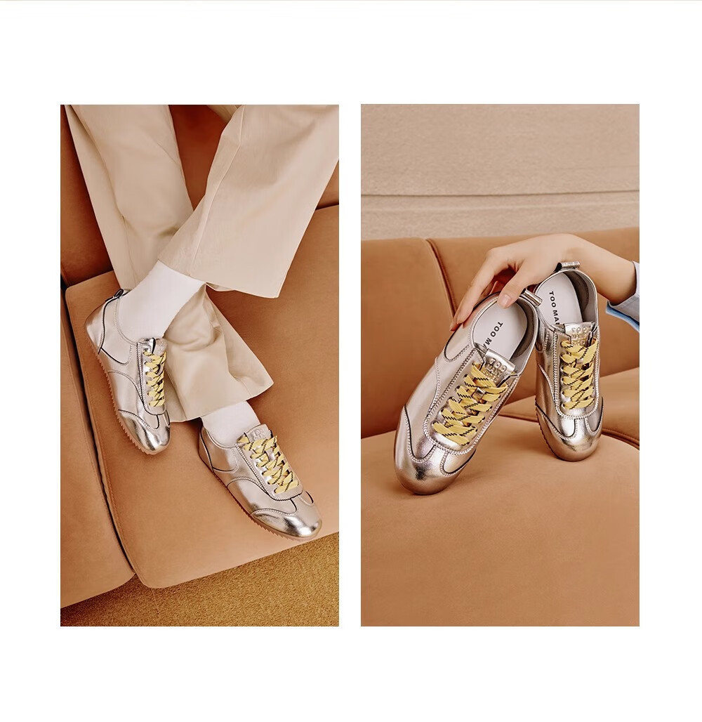 TOOMANYSHOES Celebrity Style Slip-On White Sneakers Sports Training Shoes Women Retro Casual Shoes Neon Street Red Size 38 3