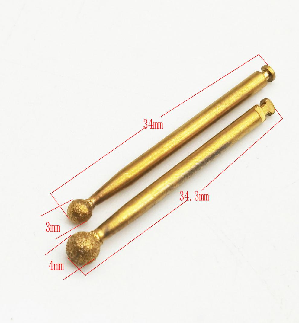 菠萝钻钨钢磨头弯机铣刀树脂基托抛光种植牙器械工具 菠萝钻5mm【图片