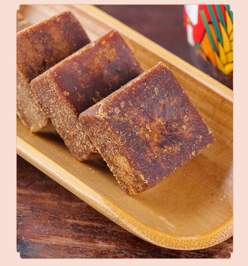 广西正宗老红糖块纯甘蔗红糖纯手工黑糖气血月经罐装经典原味红糖3罐