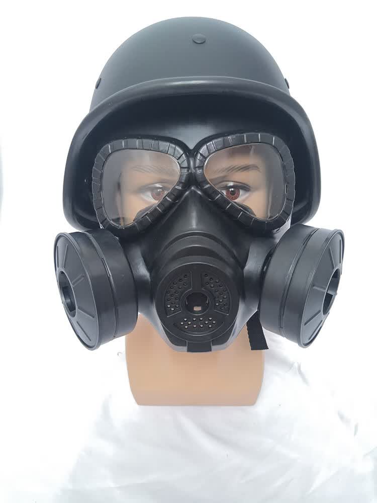 新款防毒面具玩具 打磨头戴式全面具玩具绝地求生儿童游戏冲击防毒