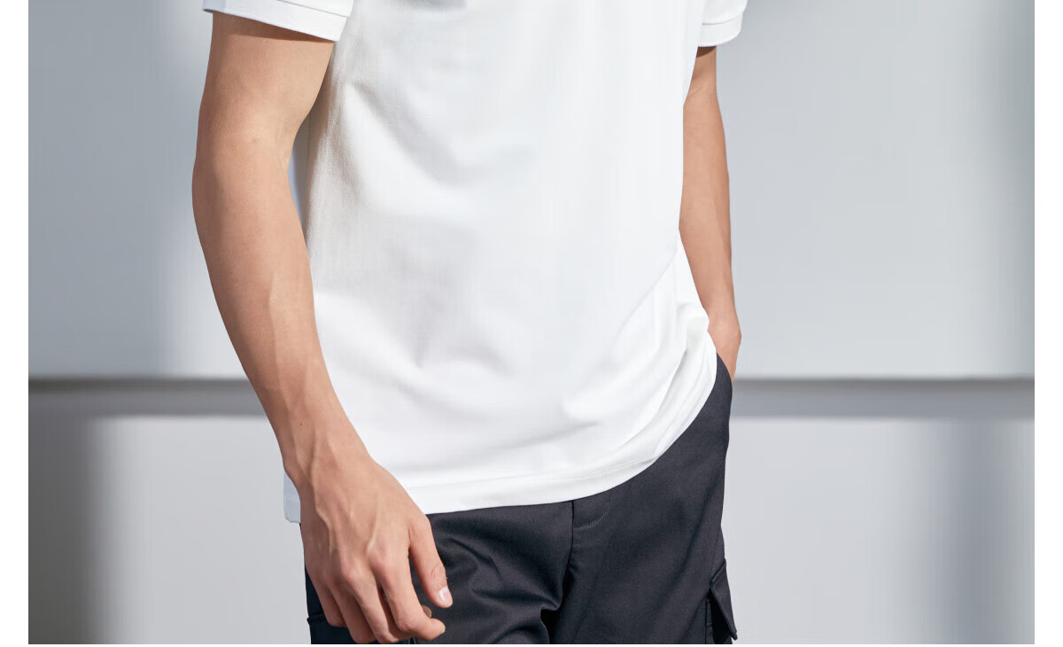 DIKENI [Closet Fashion Single Item King] Skin-Friendly Taiji Cotton Summer Classic Versatile Short-Sleeve Polo Shirt 24