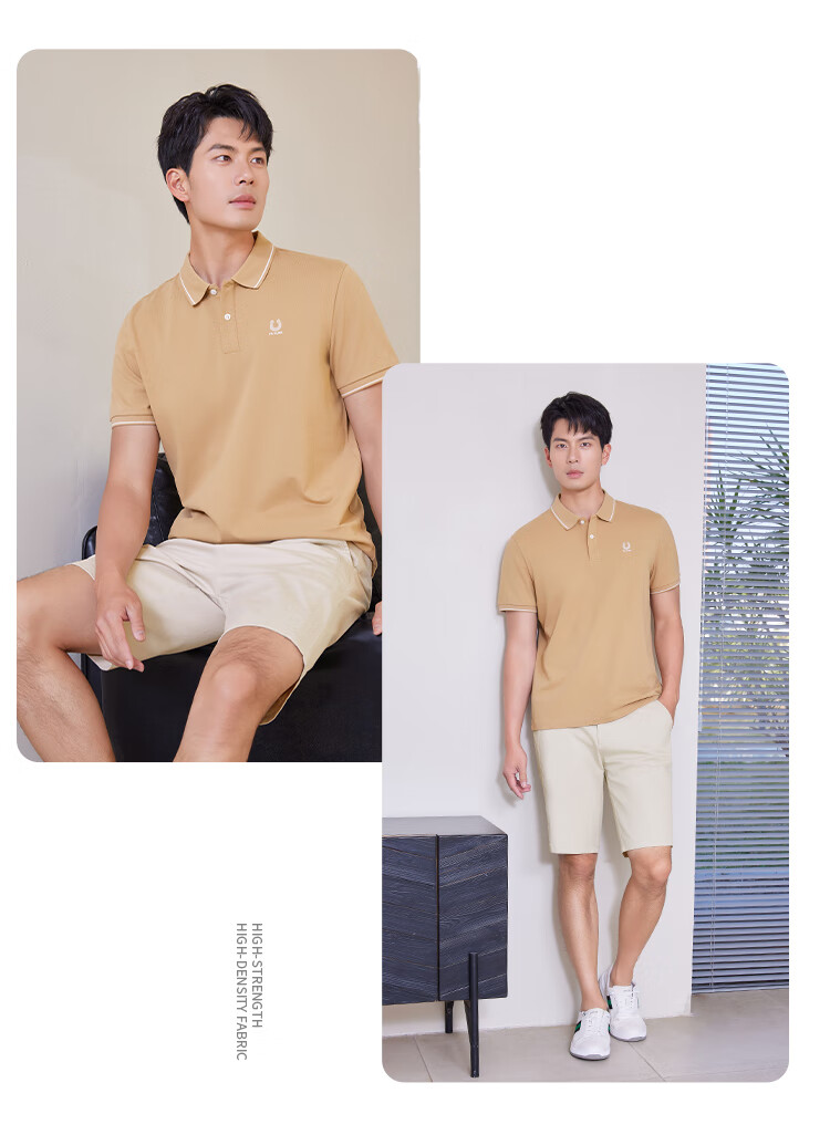 Laxton Summer New Business Casual Men's Short Sleeve Polo Shirt Gray Green 3XL 16