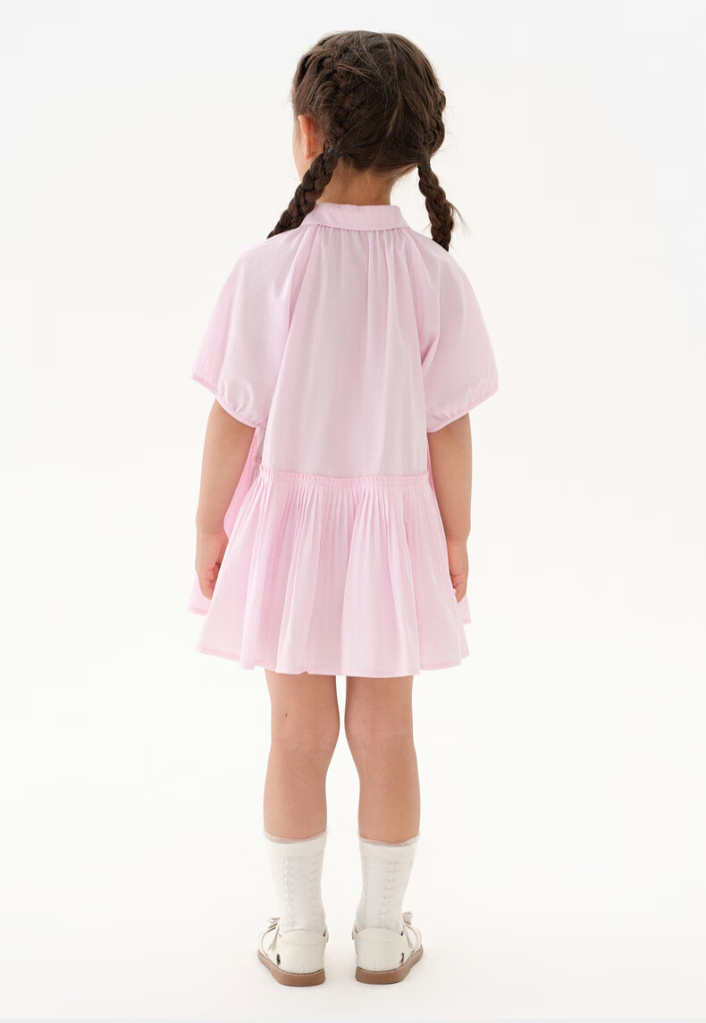 M.Latin [Magic Wind Elf] Children's Clothing, Malatin 2025 Summer New Girls' Retro Academic Short-Sleeve Dress 13